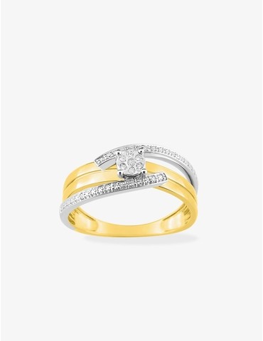 Bague solitaire fantaisie...