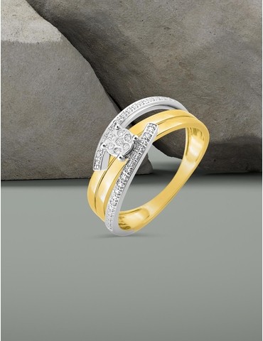 Bague solitaire fantaisie...