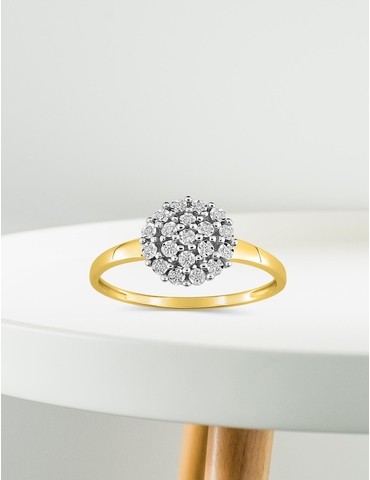 Bague solitaire chou or...