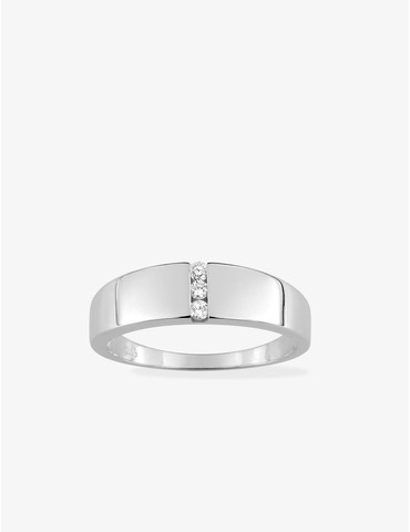Bague Trilogie or blanc...