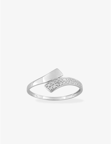 Bague or blanc 375‰ et...