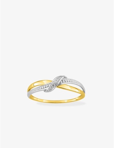 Bague or jaune 375‰ et...