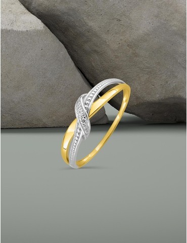 Bague or jaune 375‰ et...
