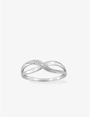 Bague or blanc 375‰ et...