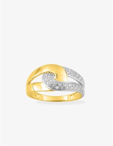 Bague or jaune 375‰ et...