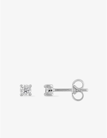 Boucles d'oreilles or blanc...