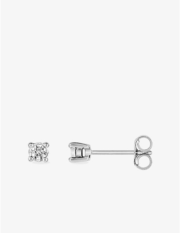 Boucles d'oreilles or blanc...