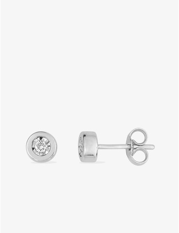 Boucles d'oreilles or blanc...