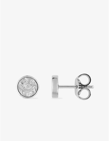 Boucles d'oreilles or blanc...