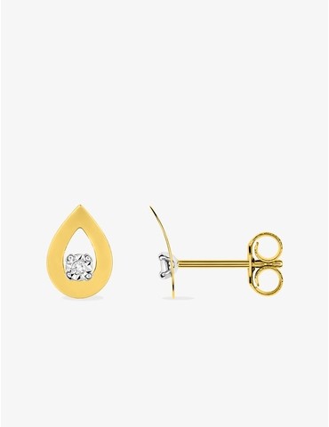 Boucles d'oreilles or jaune...