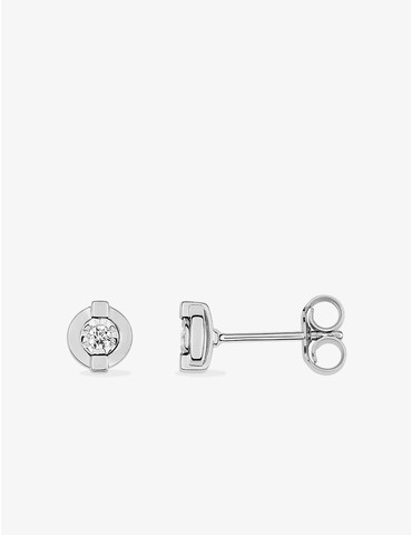 Boucles d'oreilles or blanc...