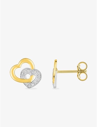 Boucles d'oreilles cœur or...