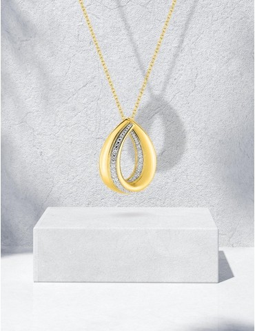 Collier goutte en or jaune...