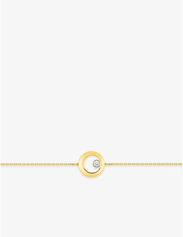 Bracelet or jaune 375‰ et...