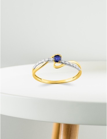 Bague entrelacs or jaune...