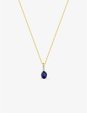 Collier or jaune 375‰,...