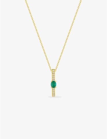 Collier or jaune 375‰,...