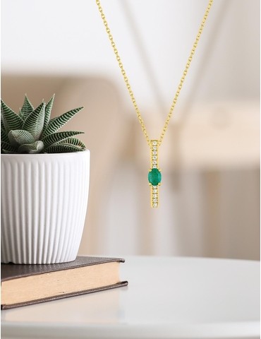 Collier or jaune 375‰,...