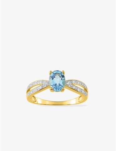 Bague double branches or...