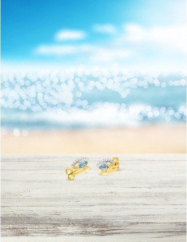 Boucles d'oreilles clous or...