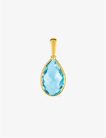 Pendentif or jaune 375‰ et...