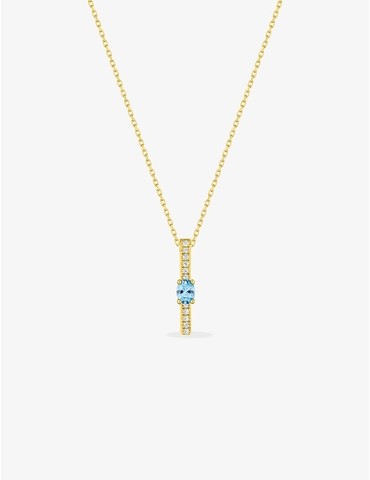 Collier or jaune 375‰,...