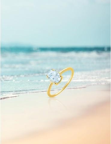 Bague or jaune 375‰,...