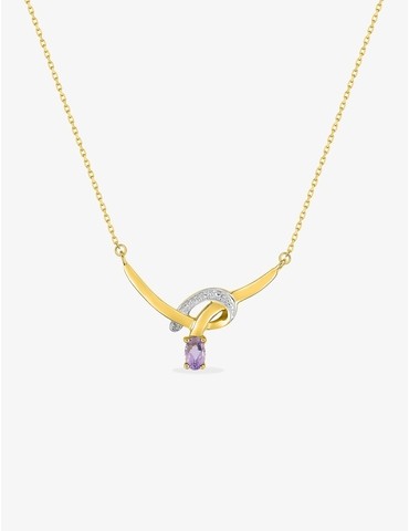 Collier or jaune 375‰,...