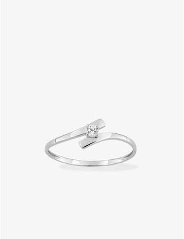 Bague solitaire fantaisie...