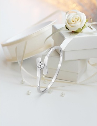 Bague solitaire fantaisie...