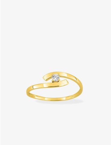 Bague solitaire fantaisie...