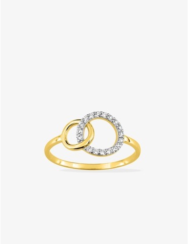 Bague fantaisie bicolore or...