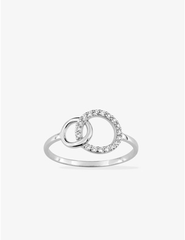 Bague fantaisie or blanc...