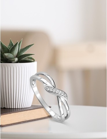 Bague fantaisie or blanc...