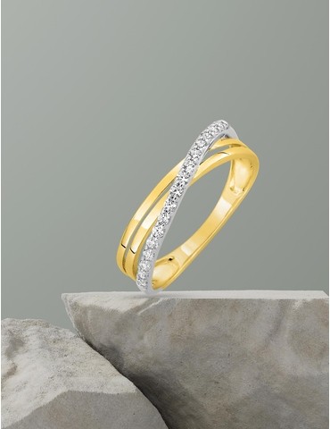 Bague fantaisie or jaune...