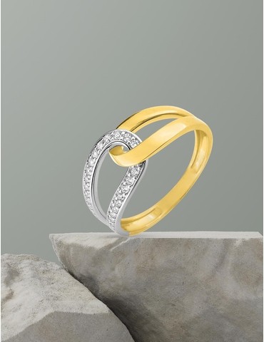 Bague fantaisie or jaune...