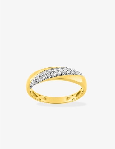 Bague or jaune 375‰ et...