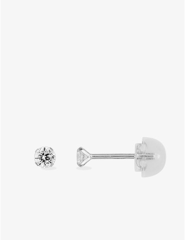 Boucles d'oreilles or blanc...