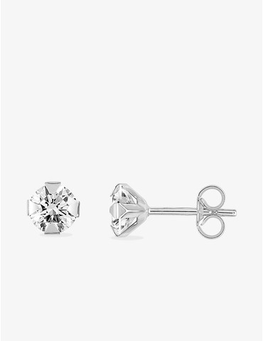 Boucles d'oreilles or blanc...