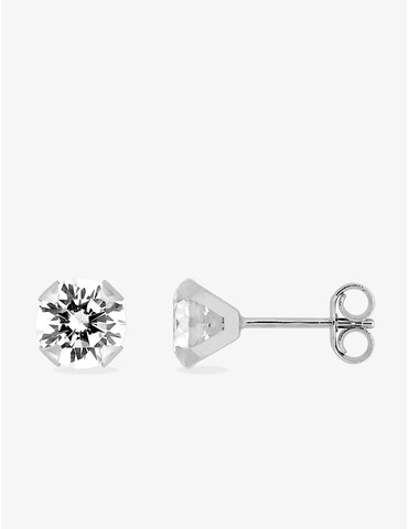 Boucles d'oreilles or blanc...