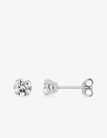 Boucles d'oreilles or blanc...