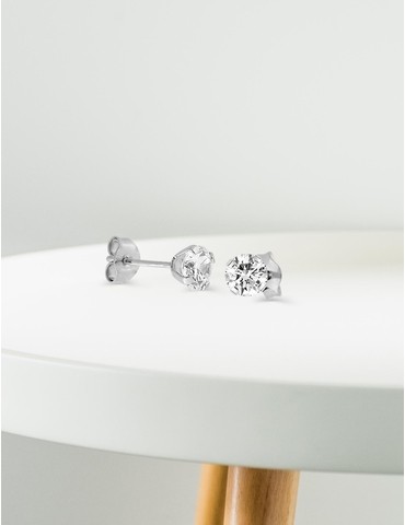 Boucles d'oreilles or blanc...