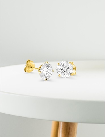 Boucles d'oreilles or blanc...