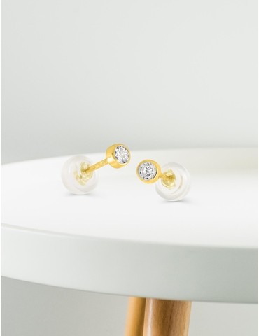 Boucles d'oreilles or jaune...