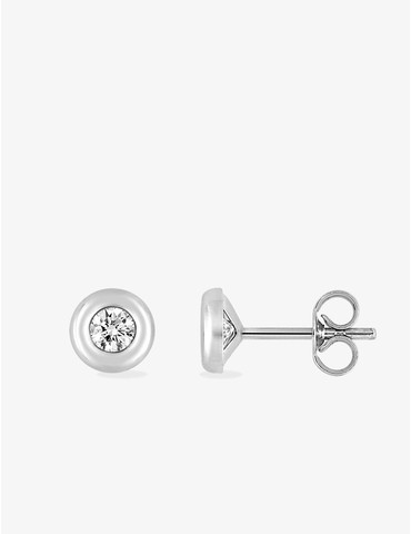 Boucles d'oreilles or blanc...
