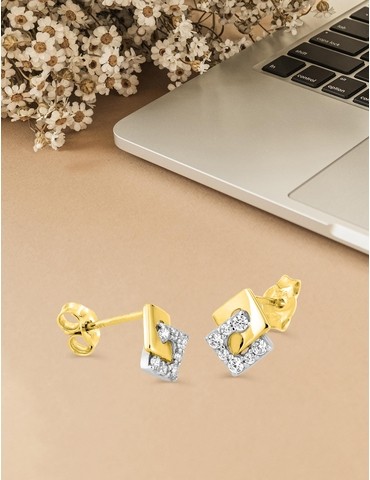 Boucles d'oreilles carrées...
