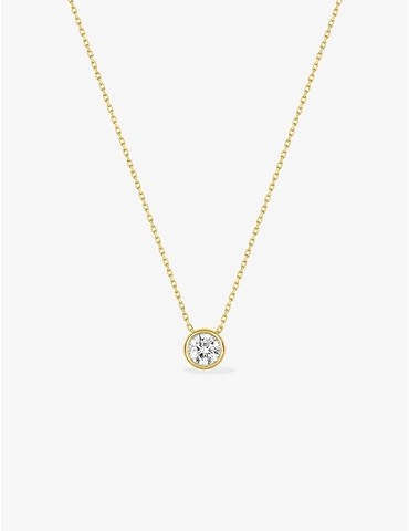Collier or jaune 375 ‰ et...
