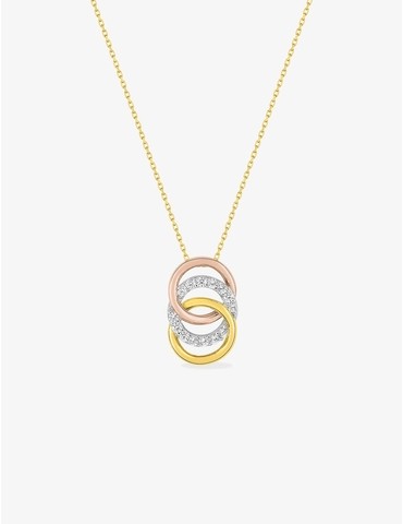 Collier cercles tricolores...