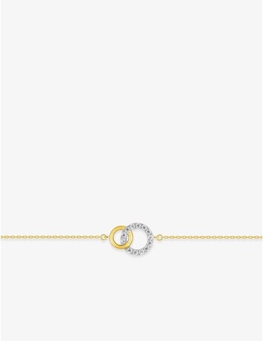 Bracelet bicolore cercle or...