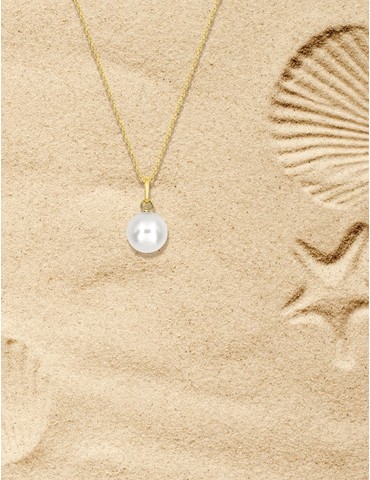 Pendentif or jaune 375‰ et...